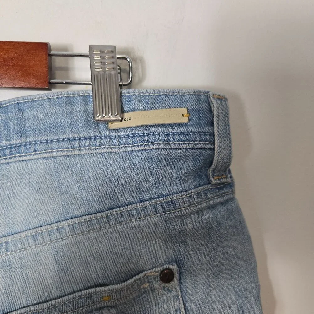 Pilcro And The Letterpress Size 29 Cotton Slim Boyfriend Jean Shorts FLAW - Picture 4 of 11